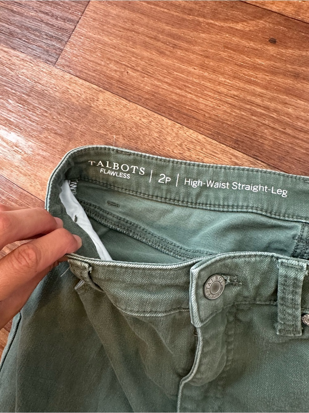 Talbots Olive Green Skinny Jeans - Picture 2 of 3